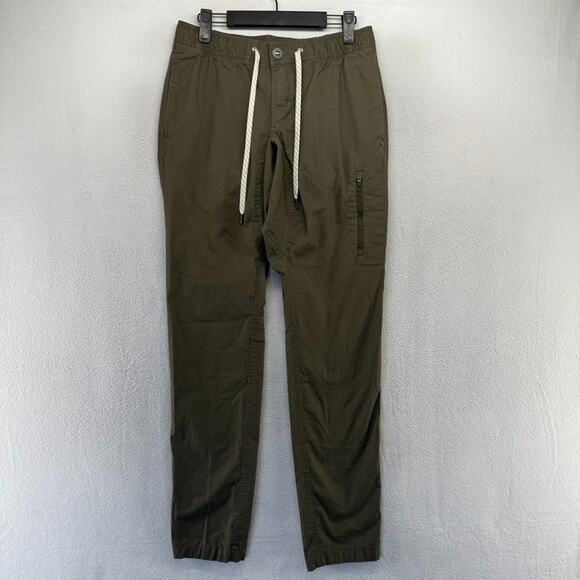 Vuori Other - Vuori Pants Mens Small Green Ripstop Climber Cargo Drawstrings V412 Elastic Flex